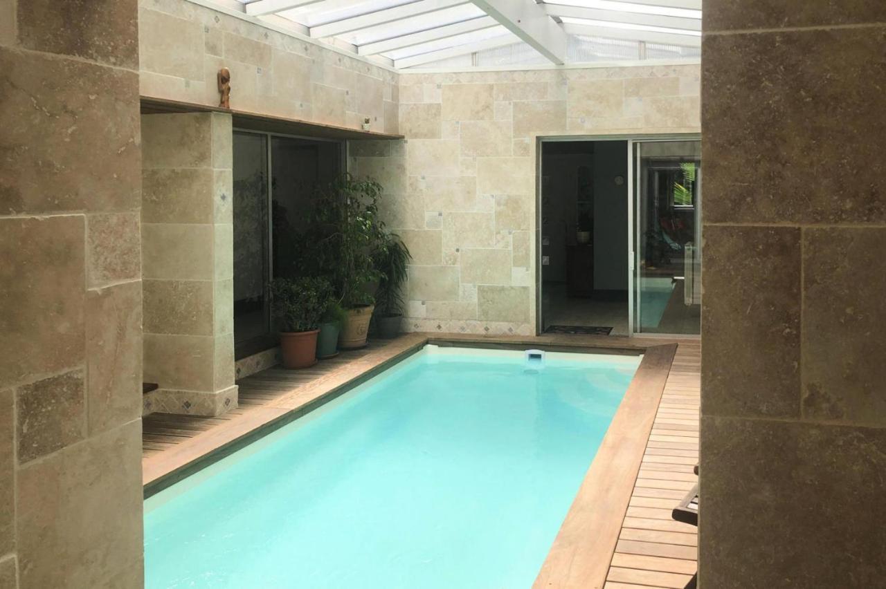 Holiday Home With Indoor Pool, Le Porge Bagian luar foto